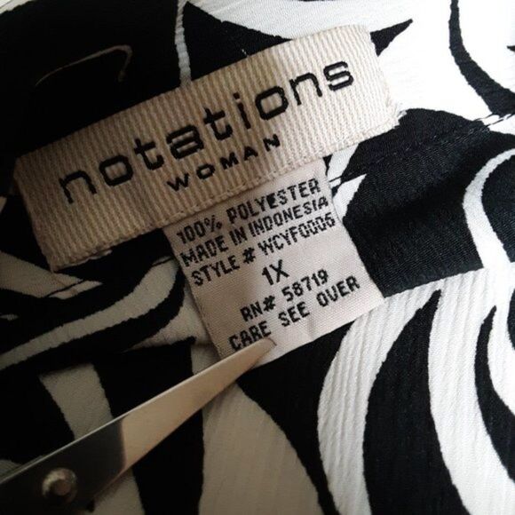 Notation Women Button Down Top Shirt Plus size 1X - Picture 7 of 12